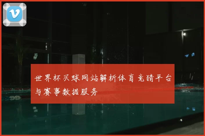 世界杯买球网站解析体育竞猜平台与赛事数据服务