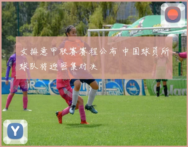 女排意甲联赛赛程公布 中国球员所球队将迎密集对决